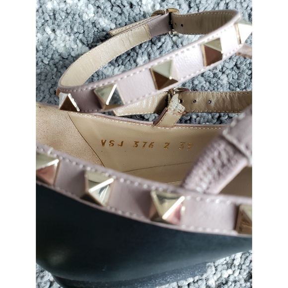 Valentino Garavani Rockstud Caged Ballerina Flats - Picture 6 of 8